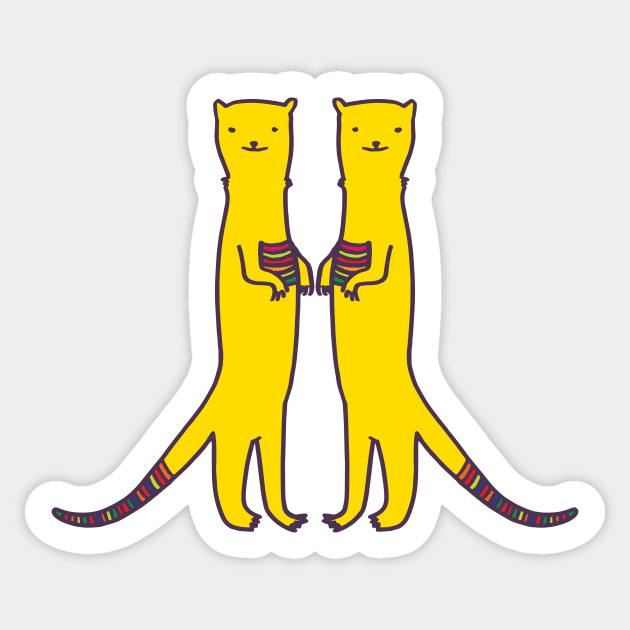 Mongoose Trouble Sticker by emilylongbrake